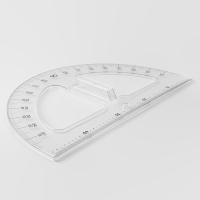 Транспортир портновский 180&deg;, пластик