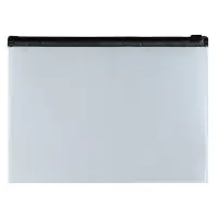 Папка-конверт на ZIP-молнии А5+, 140 мкм, ErichKrause "Fizzy Clear", прозрачная, с цветной молнией, микс