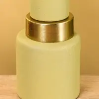 Подсвечник на 1 свечу текстурный &laquo;Оливковый&raquo;, 10.5&times;10.5&times;19.5 см