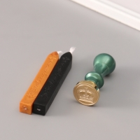 Сургучный набор "Корона" печать, ручка, сургуч 12,5х10х3,6 см