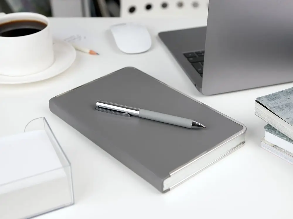 Ручка шариковая Eyeshot Soft Touch, серая