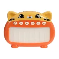ZABIAKA Музыкальное пианино "Котенок", звук, свет, карточки с песенками