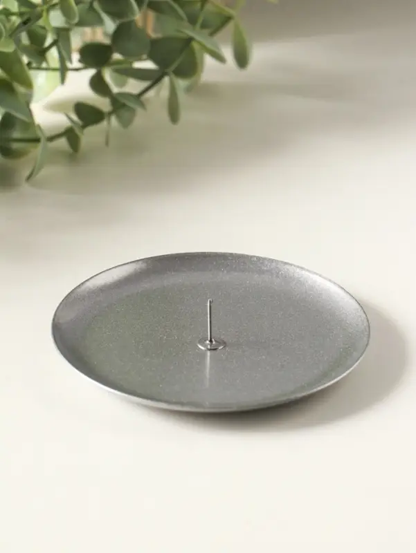 Подсвечник "Чашка" на 1 свечу, 10 см, серебро