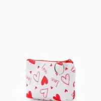 Кошелек жен 13-01-01 Июнь2503, 11*3,5*8,5 см, отд на молнии, белый-красный