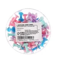 Кнопки силовые пастель 50 штук в пластиковой тубе