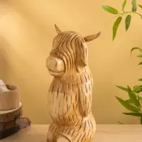 Сувенир "Бычок" дерево Джампинис 17х13х32 см