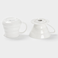 Пуровер-Кофейник "Глянец" 14,1х11,9х17,1, цвет белый