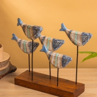 Сувенир &laquo;Рыбки&raquo;, 37&times;10&times;30 см, дерево