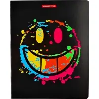 Тетрадь 48 листов, в клетку &laquo;Смайлы&raquo;, мелованный картон, МИКС