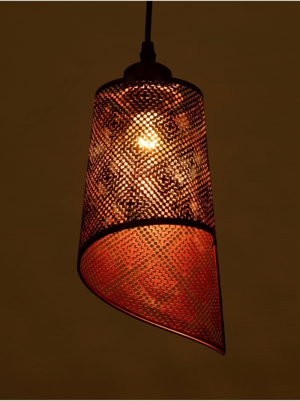 Светильник "Манчестер" (Узор) 1х40Вт Е27 черный 12,5х12,5х24+100см