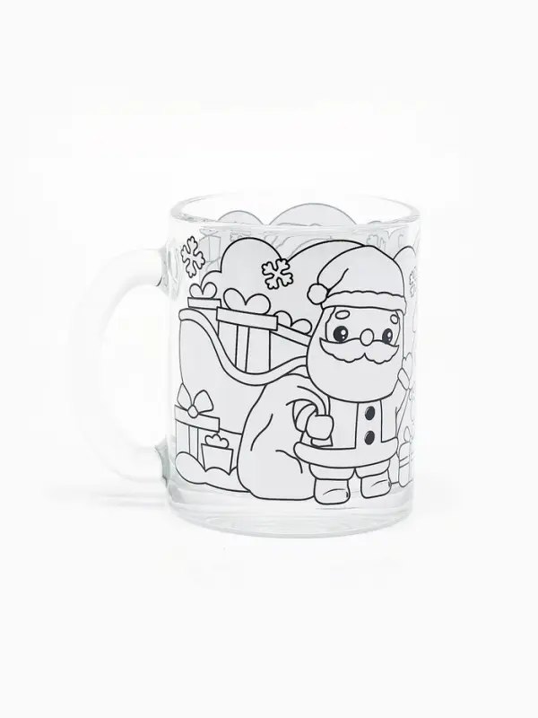 Кружка раскраска + игрушка "Дед мороз" старый 9770491   10963458