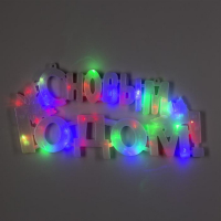 Светодиодная фигура &laquo;С Новым Годом&raquo; 43 &times; 25 см, пластик, 220 В, свечение мульти (RG/RB)