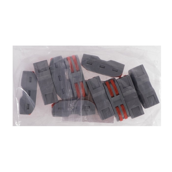 Строительно-монтажная клемма проходная, 32А, 0,08-4 мм2, фаза-ноль, набор 10 шт Строительно-монтажная клемма проходная, 32А, 0,08-4 мм2, фаза-ноль, набор 10 шт