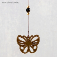 Музыка ветра металл "Бабочка" 3 колокольчика 40 см Музыка ветра металл "Бабочка" 3 колокольчика 40 см