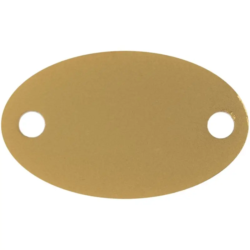 Шильдик металлический Alfa Oval, золотистый