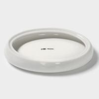 Блюдо овальное Blue Lagoon Magistro 21&times;14.4&times;3.5 см, белое, синий