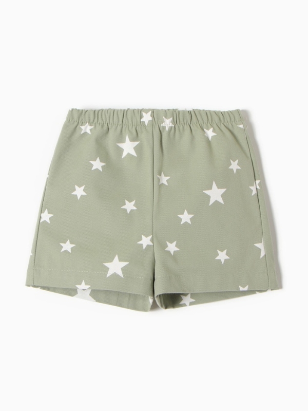 Шорты для девочки, MINAKU: Jeans Collection, цвет зелёный, рост 110 см