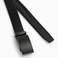 Ремень муж 06-01-07-03, Март2501, 3,5*3*130 см Великан , автомат, под флотер, черный