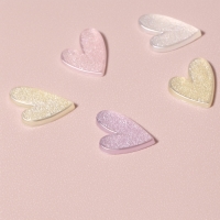 Фигурки для дизайна ногтей &laquo;Сахарные сердечки&raquo;, объёмные, разноцветные