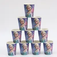 Стакан одноразовый 250 мл, набор 10 шт, Снежная принцесса