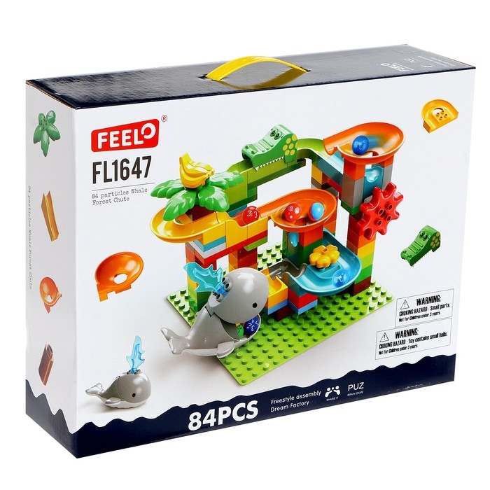 Конструктор Шарики &laquo;Кит-горка&raquo;, 84 детали