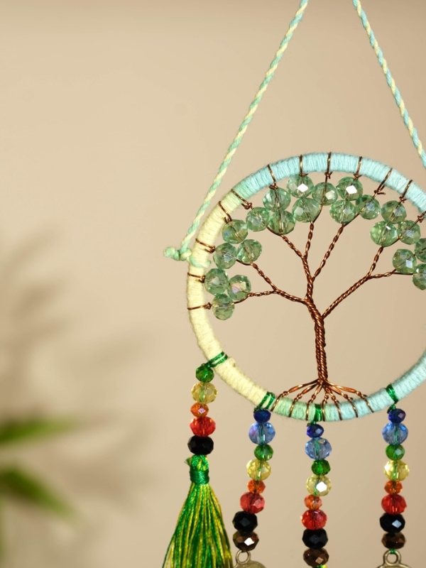 Ловец снов "Тёмное дерево" 6х20 см.