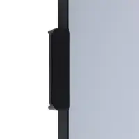 Зеркало поворотное на дверцу или стену, 90 х 30см, черное