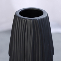 Ваза керамика напольная "Ганс" 58х13 см, чёрный Ваза керамика напольная "Ганс" 58х13 см, чёрный