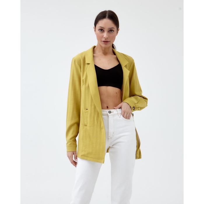 Жакет женский двубортный MIST р. 48, охра Жакет женский двубортный MIST р. 48, охра