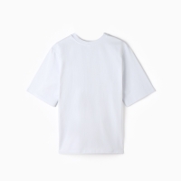 Футболка женская MINAKU OVERSIZE FIT: цвет белый, р-р 42