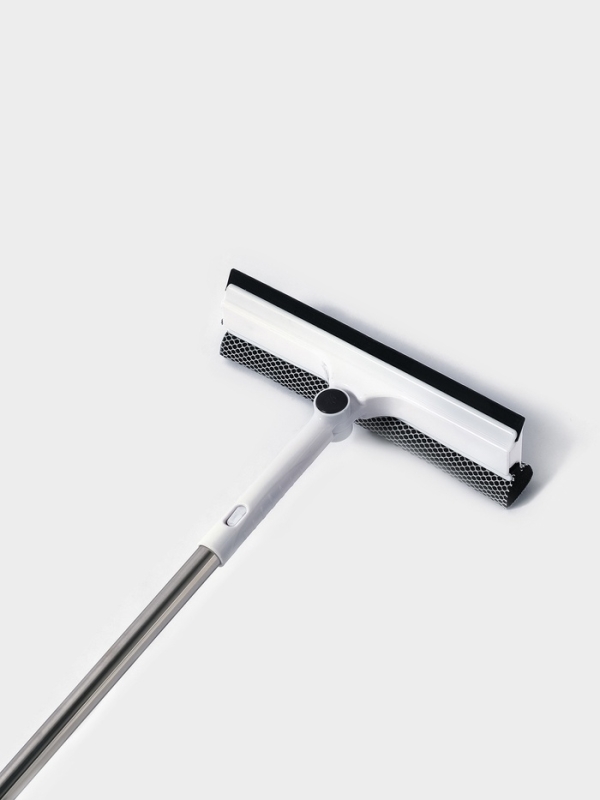 Окномойка с поролоновой насадкой Raccoon, телескопическая ручка, поворот на 180&deg;, 26&times;3,5&times;98(128)