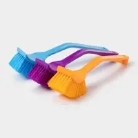 Щётка для посуды с изогнутой ручкой Доляна, 3&times;4&times;20 см, МИКС