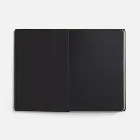 Ежедневник Alanis, недатированный, черный c желтым