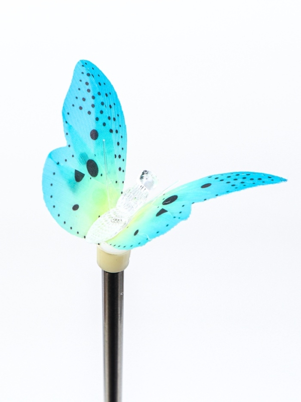 Штекер с подсветкой "Бабочка Клео" зеленая, 8х70см