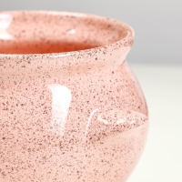 Горшок керамический для запекания №6, 0,65л / 12х12см, фламинго