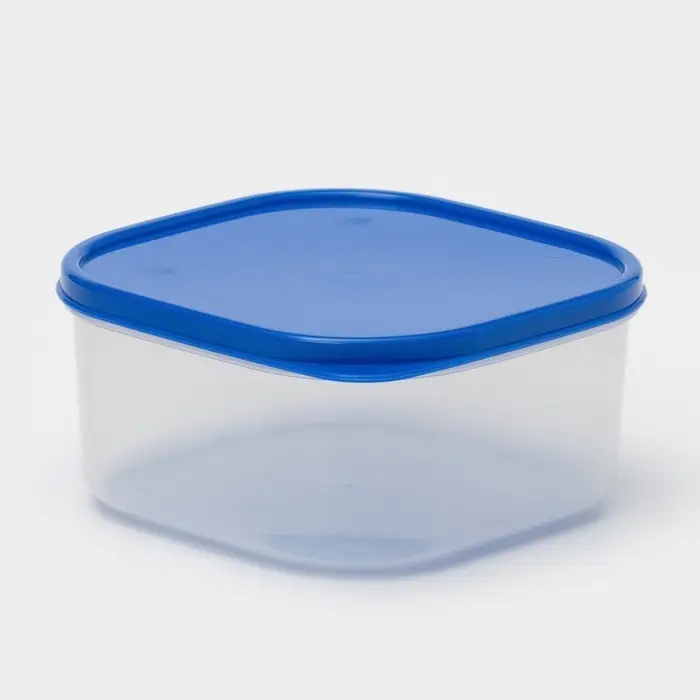 Контейнер квадратный Доляна, пищевой, 700 мл, цвет цвет синий