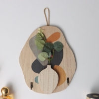 Крючки декоративные дерево "Абстракция. Кляксы. Цветок" 1,5х19,5х23,3 см Крючки декоративные дерево "Абстракция. Кляксы. Цветок" 1,5х19,5х23,3 см