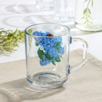 Кружка стеклянная для чая &laquo;Ассорти&raquo;, 200 мл, рисунок МИКС