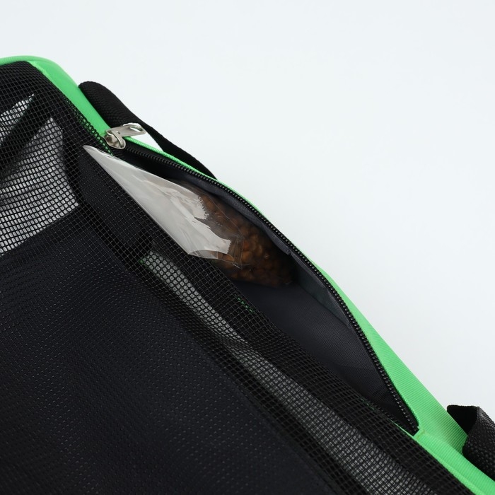 Сумка-переноска сетчатая, 48 х 26 х 31 см, зелёная