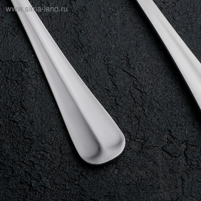 Вилка столовая &laquo;Уют&raquo;, длина 20 см, толщина 1,8 мм, цвет серебряный