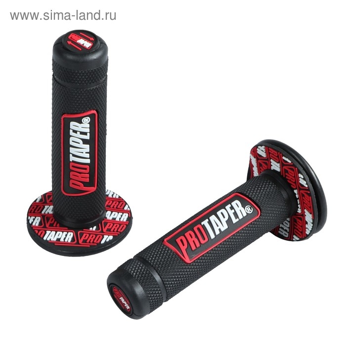 Грипсы для велосипеда, противоскользящие, красный, 24×120 мм, набор 2 шт Грипсы для велосипеда, противоскользящие, красный, 24×120 мм, набор 2 шт