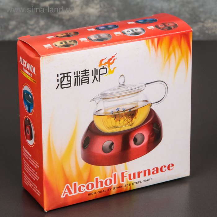 Подставка-подогрев из нержавеющей стали, 13,5&times;6,5 см, нержавеющая сталь