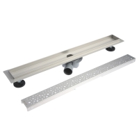 Трап линейный AFLORN AF20307-70, 700х70 мм, c флaнцeм своб. вращения 360&deg;, нерж. сталь