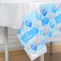 Скатерть одноразовая &laquo;1 годик&raquo;, малыш, 180х137см