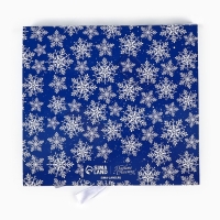 Коробка под 9 конфет с ячейками «Снежинки» 14.8 х 13.5 х 3.5 см, Новый год Коробка под 9 конфет с ячейками «Снежинки» 14.8 х 13.5 х 3.5 см, Новый год