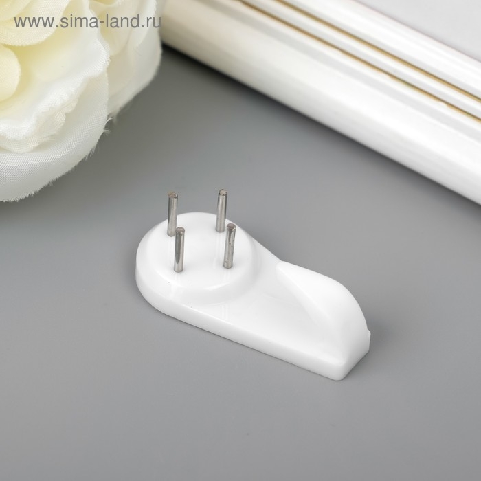 Крючок пластик, металл универсальный набор 5 шт С184 4х2 см Крючок пластик, металл универсальный набор 5 шт С184 4х2 см