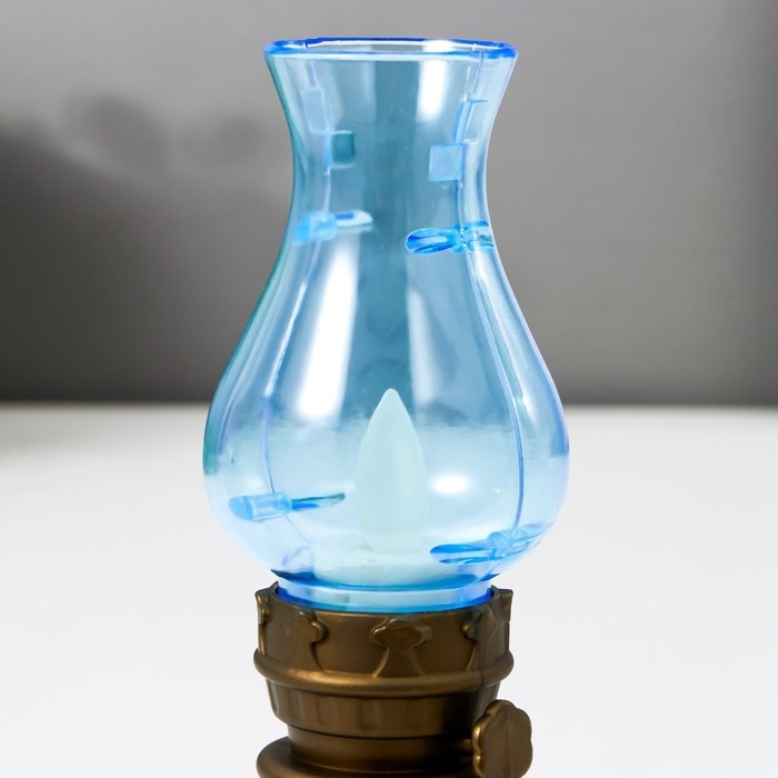 Ночник Ночник "Керосиновая лампа малая" свеча LED от батареек 3хLR44 5,5х5,5х14 см RISALUX