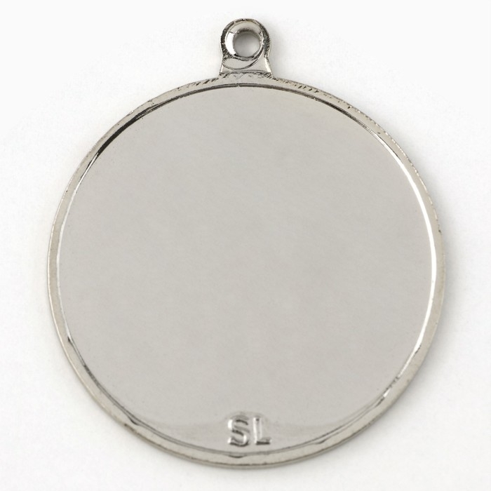 Медаль под нанесение 188, &laquo;Звезды&raquo;, d= 5 см. Цвет серебро. Без ленты