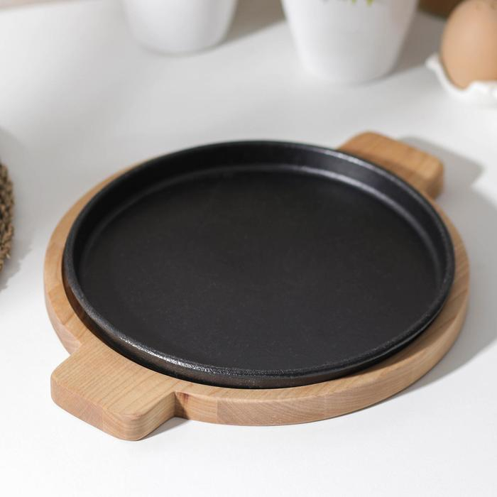 Подставка для сковороды Adelica, 30×24×1,8 см, внутренний диаметр 22 см, берёза Подставка для сковороды Adelica, 30×24×1,8 см, внутренний диаметр 22 см, берёза