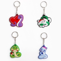 Брелок новогодний, для ключей, резиновый &laquo;Новогодний&raquo;, микс, 4 шт